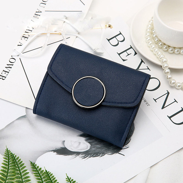 2018 New fashion women wallet hasp clutch purses female fold short money bag card holder high quality credit card holders