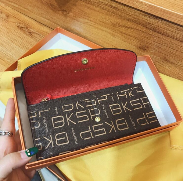 2018 free shpping Wholesale red bottoms lady long wallet multicolor designer coin purse Card holder original box women classic zipper pocket