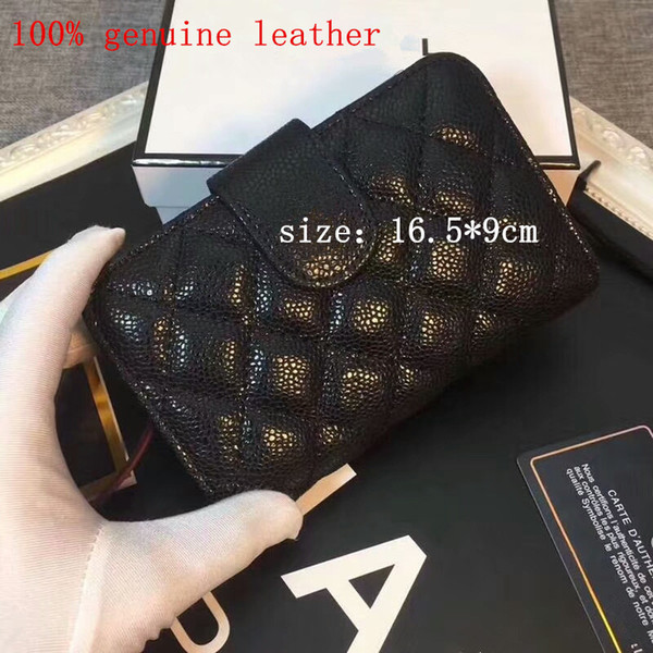 100% genuine leather 2019 designer new leather wallet High quality brand brief paragraph small purse Fashion women's luxury wallet