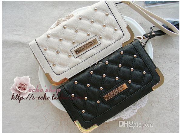 KK wallet Kim Kardashian Kollection long wallet PU white and black kk women wallets fashion purse carteira feminina