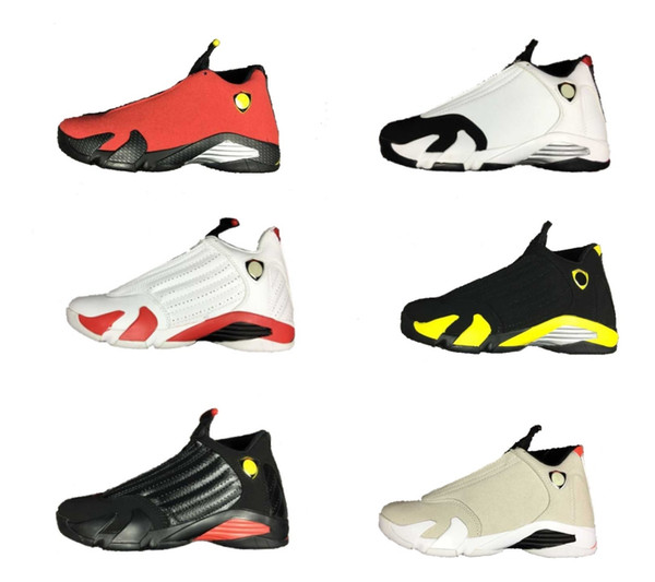 14 basketball shoes last shot desert sand bred black toe red car black yellow mens women trainers cheap price with Box