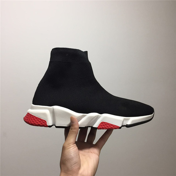 High Quality Luxury Sock Shoe Speed Trainer Running Sneakers Speed Trainer Sock Race Runners black Shoes men and women Sports Shoes 36-45