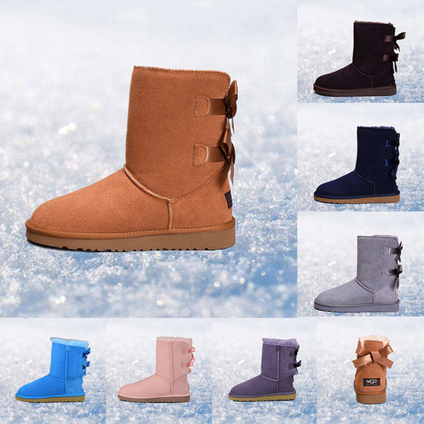 Original WGG Australia Classic women winter boots chestnut black pink designer womens snow boots ankle knee boot size 5-10 fast shipping