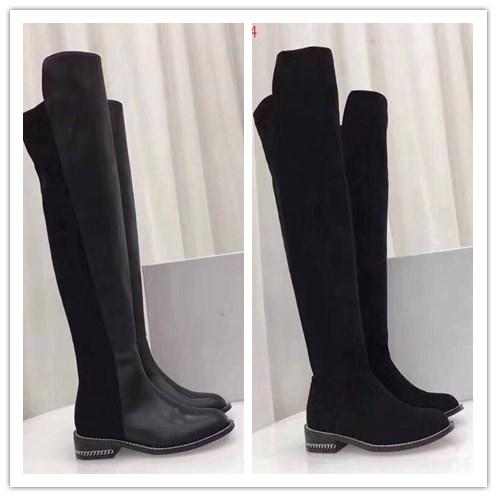 Brand winter new shoes matte cowhide vamp Italian Leather soles nobleness elegance Brand choice Thigh-High Boots.