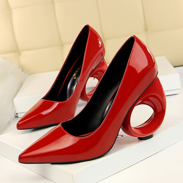 Cut-out High Heels Lady Dress Shoes Sexy Clubwear Women Pumps Heels Festival Party Wedding Shoes Business Formal Pumps Heels GWS336