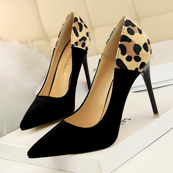 Leopard Pattern High Heels Lady Dress Shoes Clubwear Women Pumps Heels Festival Party Wedding Shoes Business Formal Pumps Heels GWS358