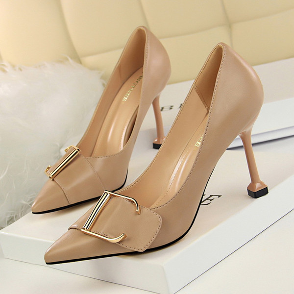 Sexy High Heels Lady Dress Shoes Clubwear Women Pumps Heels Festival Party Wedding Shoes Business Formal Pumps Heels GWS360