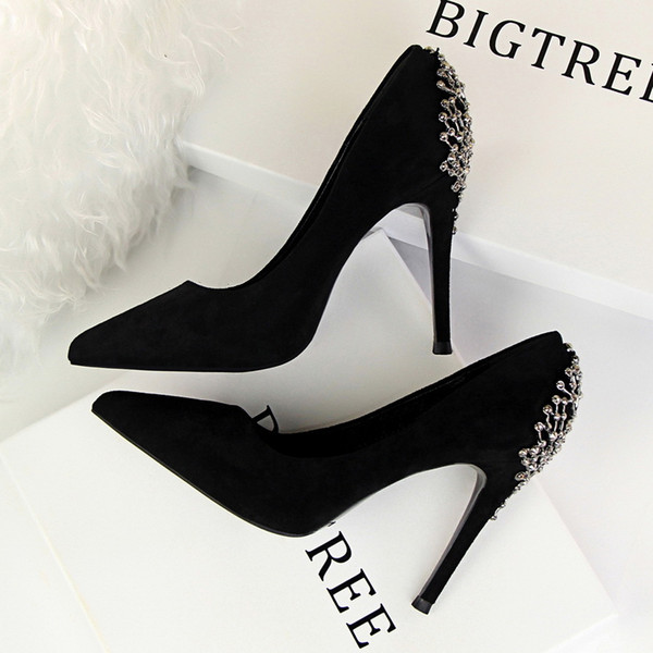 Sexy Metal High Heels Lady Dress Shoes Clubwear Women Pumps Heels Festival Party Wedding Shoes Business Formal Pumps Heels GWS339