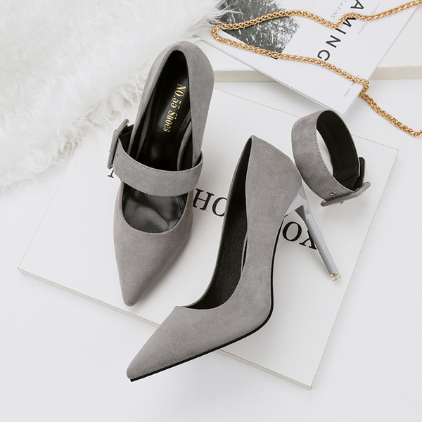 Buckle Strap High Heels Lady Dress Shoes Clubwear Women Pumps Heels Festival Party Wedding Shoes Business Formal Pumps Heels GWS347