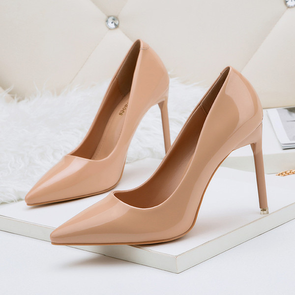 Concise Fashion High Heels Lady Dress Shoes Clubwear Women Pumps Heels Festival Party Wedding Shoes Business Formal Pumps Heels GWS329