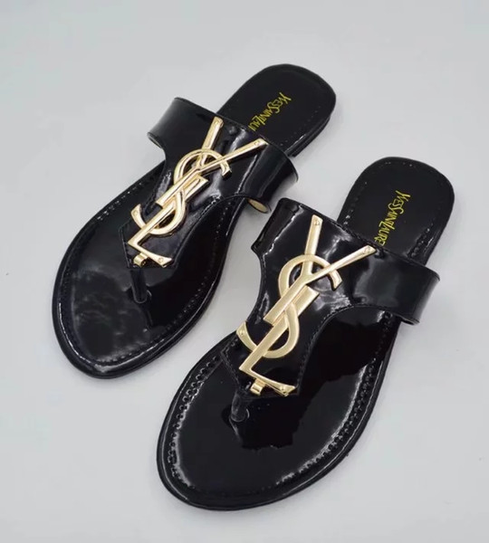 free delivery Summer Bathroom Slippers Women yslbrand sandals Men Unisex Non-slip Indoor Home Slipper Outdoor Flip Flops