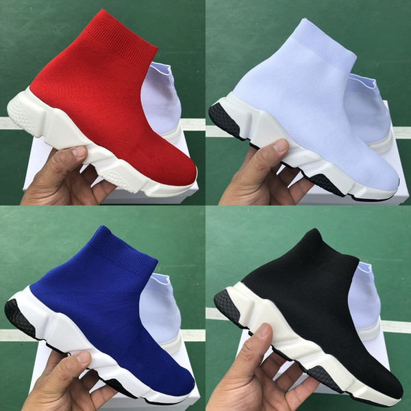 2019 Luxury Sock Shoes Black White Casual Shoes For Men Women Oero Black Trainers Women Boots Sneakers Designer Shoes 36-45