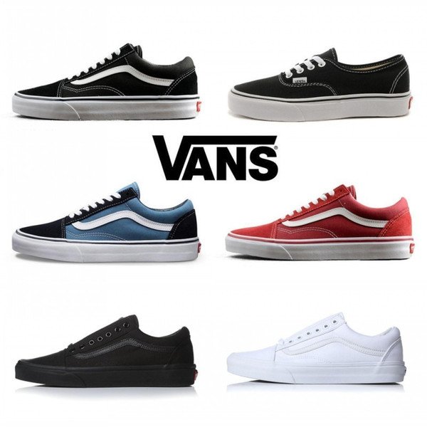 Original Vans Old Skool Men Women Casual shoes Running Shoes Yacht Club white black Sneaker Trainer Canvas Sports Jogging Outdoor Shoe 36-44