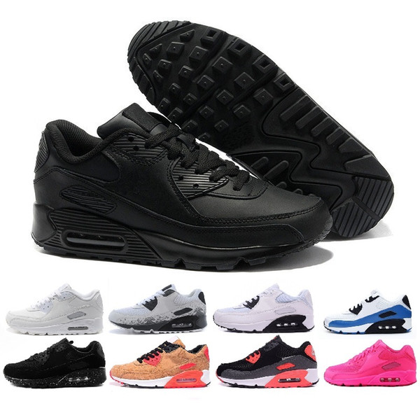 Men Sneakers Shoes Classic 90 Men and woman Shoes Sports Trainer Air Cushion Surface Breathable Sports Shoes 36-45