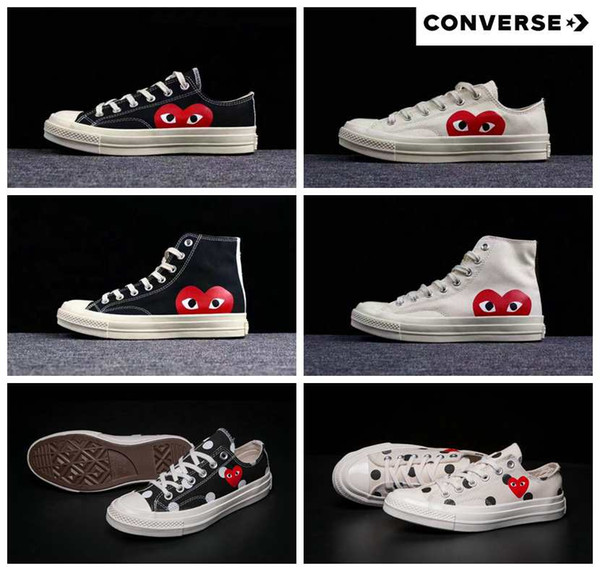 2019 New 1970s Canvas Skate Shoes Originals Classic 1970 Canvas Shoes Jointly Name CDG Play Big Eyes skateboard Casual Sneakers