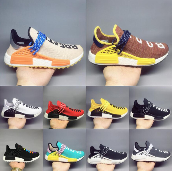 Human Race Hu trail pharrell williams ink men designer shoes Nerd black cream Holi mens trainers women designer sports runner sneakers size