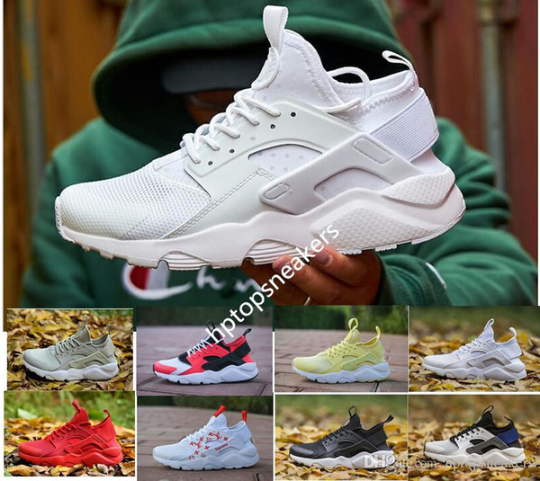 New 2018 Air Huarache Ultra Breathe huaraches Walking shoes Newest Hurache IV 4 Casual shoes Men Women Huraches Sneakers size 36-46