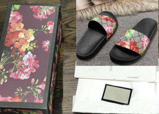 Top Men Women Sandals with Correct Flower Box Dust Bag Designer Shoes snake print Luxury Slide Summer Fashion Wide Flat Sandals Slipper