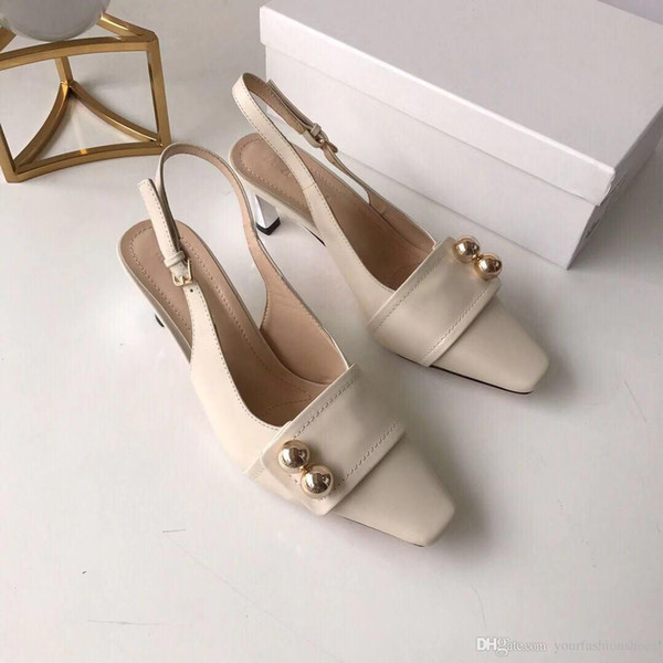 2019 new women's casual high-heeled dress shoes, high quality luxury brand shoes, high-end fashion women's shoes, size 35-40