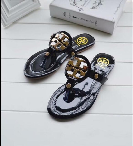 Luxury Slide Summer Fashion Wide Flat Slippery With Thick Sandals Slipper Women Sandals Designer Shoes Flip Flops Slipper