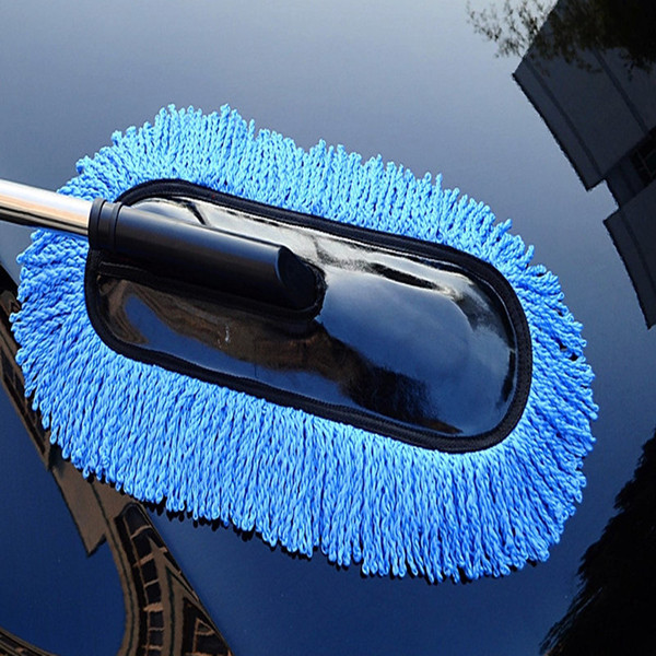 Car Telescopic Wax Brush Wax Tow Washing Tweezers Dust Brush Cleaning The Mop Clean Supplies Nanofibers