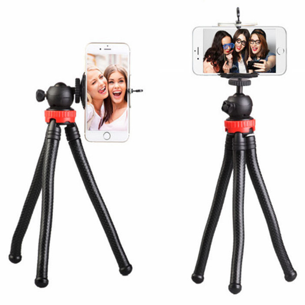 Universal Octopus Tripod Variety Telescope Tripod With Clip Sponge Bracket Mobile Phone Broadcast Bracket Selfie Artifact DHL