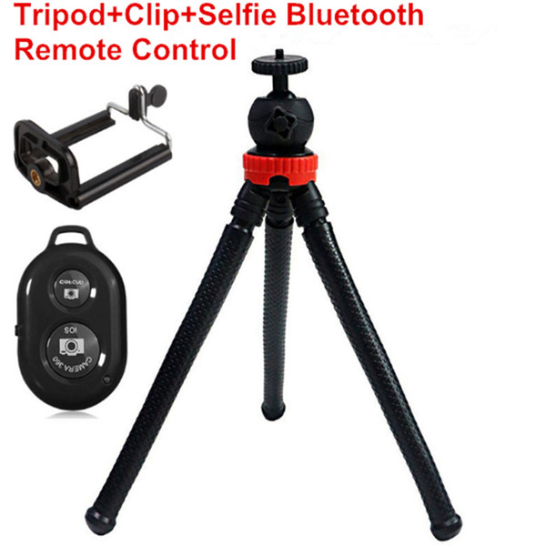 Universal Octopus Tripod Variety Telescope Tripod With Clip Sponge Bracket Mobile Phone Broadcast Bracket Selfie Artifact 5PCS