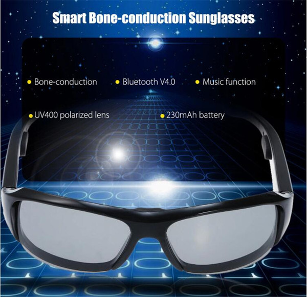 Bone Conduction Bluetooth Sunglasses - USB Port