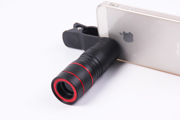 Hot black and red mobile phone telescope 8x HD Mini Multi-function high-powered night vision photographic equipment