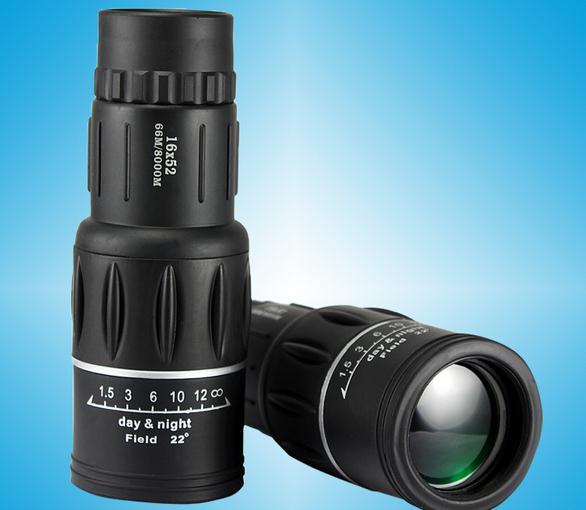 Hot sell 16X52 high magnification HD faint light night vision dual adjustment monocular telescope