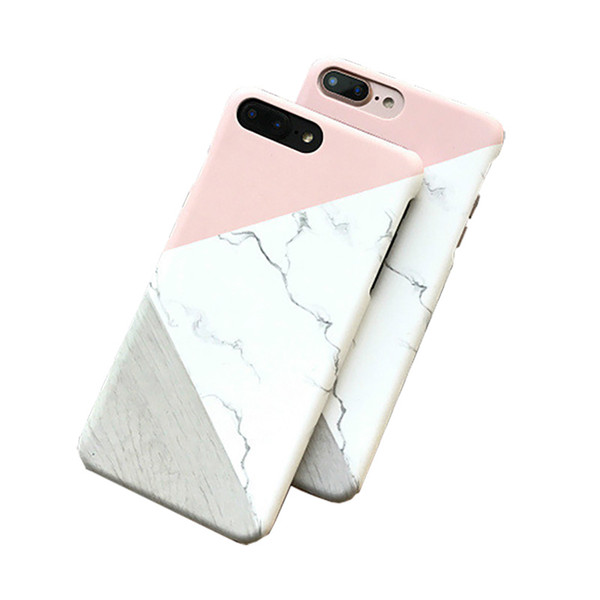 Korean creative marble phone case for iPhone 6 phone shell for 6s / 7 plus frosted hard shell back cover