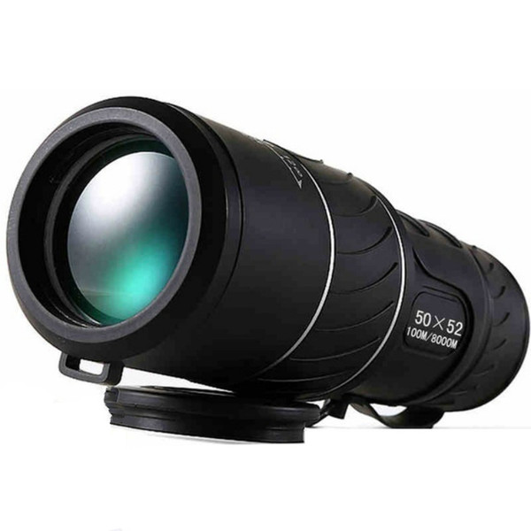 Black Dual Focus 50x52 Zoom Monocular Telescope Optic Lens Travel Spotting Scope HD Monoculars telescopes Outdoor Device