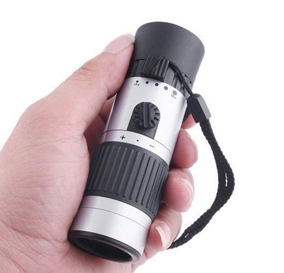 Compact HD 15-55x21 Pocket Size Golf Spotting Scope Mono Zoom Optics Monocular Outdoor Sports Camping Night Vision Telescope