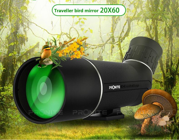 PRONITE Outdoor mountaineering monocular 20x60 monocular telescope bird watching target high-definition low-light night vision