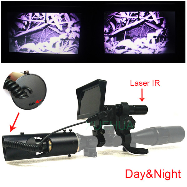 Outdoor Hunting optics monocular Tactical digital Laser Infrared night vision telescope binoculars with IR For Sight