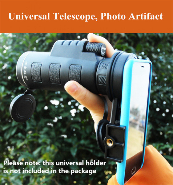 Zoom Telescope 10x40 Hiking Concert Camera Lens Zoom For Smartphone Telescope Camera Lens Phone Holder For Phone Telescopes