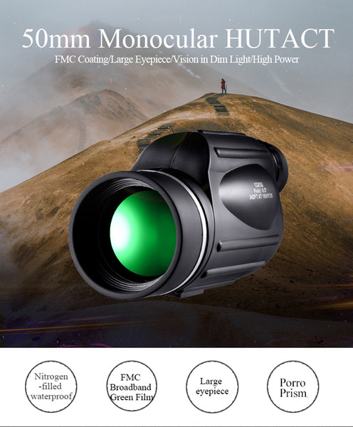 HUTACT 13x50 Telescope Monocular Binoculars For Bird Watching Professional Monokular Holder Cameras Nitrogen Waterproof Optical Portable