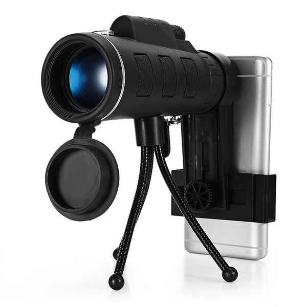 40X60 Monocular Telescope HD Mini r Outdoor Hunting Camping Scopes With Compass Phone Clip Tripod