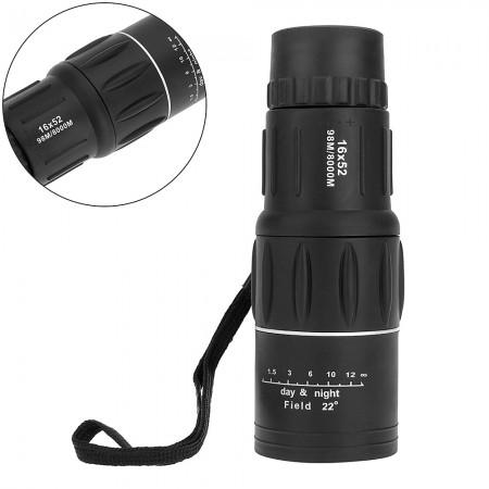 Day & Night Vision 16x52 HD Optical Monocular Hunting Camping Hiking Telescope