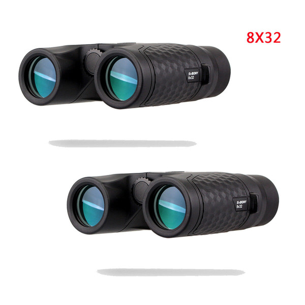 2X 8x32 Fixed-Focus BK-7 Roof-Prism Binoculars for Sporting Event Outdoor Travel