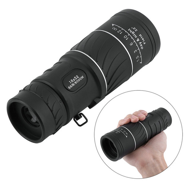 YOSOO 16 x 52 HD Focus Monocular Telescope Low Light Night Vision Sports Hunting Camping Kit 6