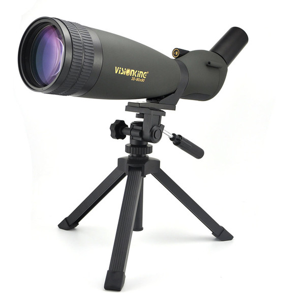 with Tripod Visionking 30-90X90 Telescope Angled Waterproof Spotting Scope Outdoor Hiking Bird Watching Portable HD Monocular