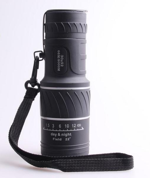 Hot sell High-definition HD 30x52 monocular dual-band with dust cover telescope