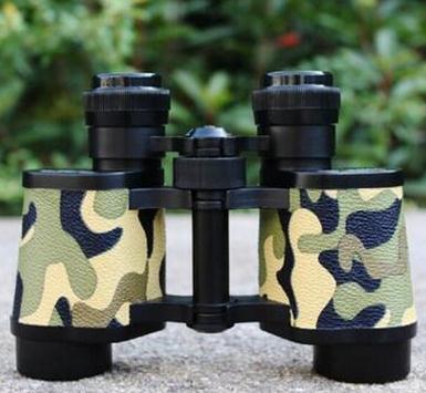 8x30 binoculars High resolution high magnification low light night vision metal telescope