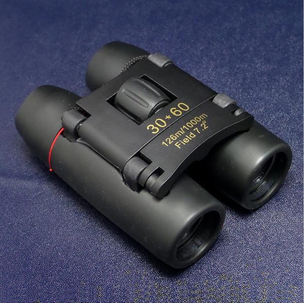 Wholesale 30x60 black binoculars Blue and red coating Pocket telescope