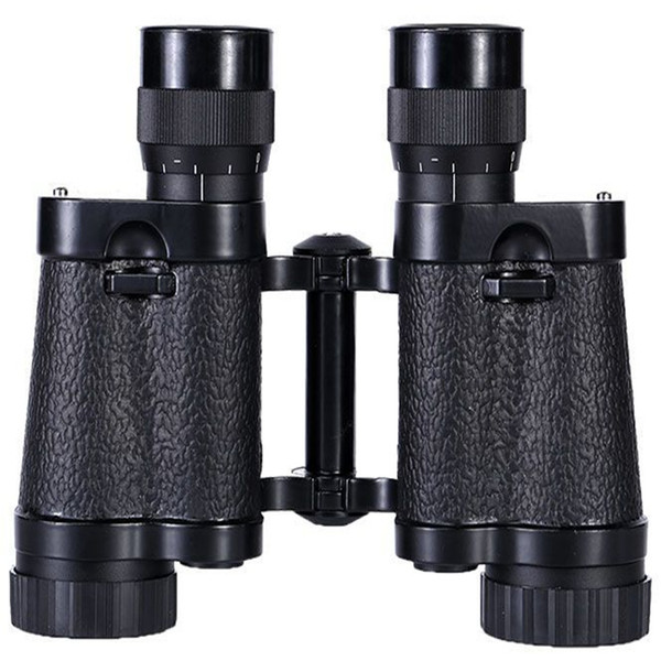 8*30 Telescope HD Binoculars Night Vision Handheld Portable Wide Angle Coordinate Ranging Shockproof Leather Skin Binoculars