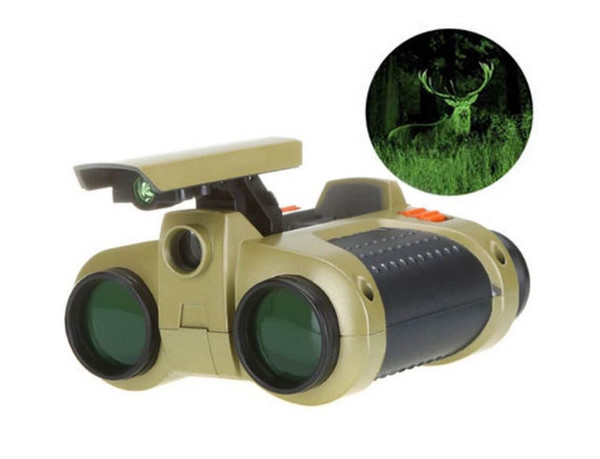 Sale Top Fashion 1pc 4x30 Binocular Telescope Pop-up Light Night for Vision Scope Binoculars Novelty Children Magnification Toy Gifts K2656