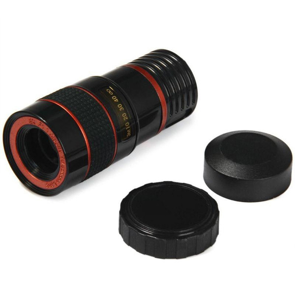 Telescope Lens 8x Zoom Unniversal Optical Camera Telephoto Len With Clip For Iphone Samsung HTC Sony LG Mobile Smart Cell Phone