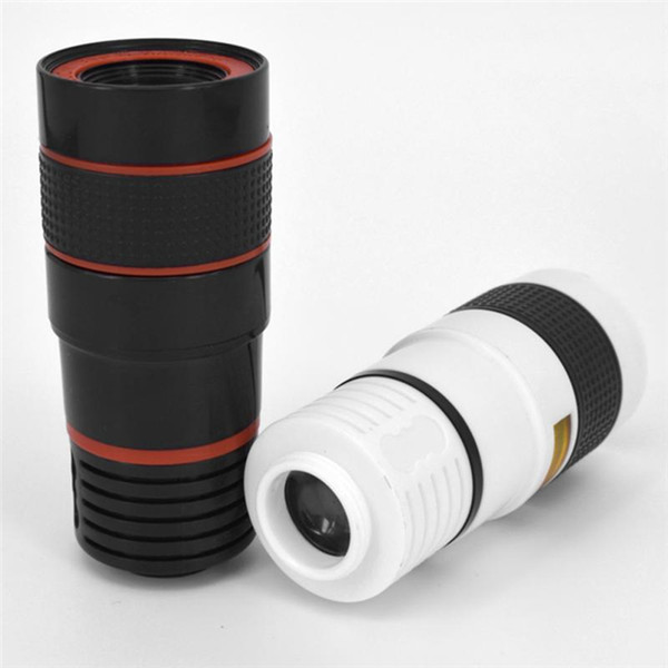 8x 12x Clip-on Phone Lens Universal Zoom Telescope Camera Telephoto Lens Zoom Telescope Magnifier Optical Lens dhl