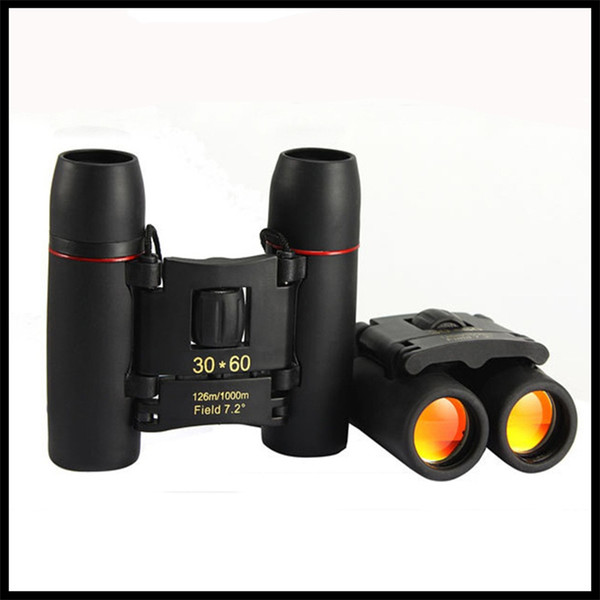 30x60 Low Light Night Vision Telescope Red Blue Membrane High Power Double Tube Portable Mini Pocket Telescope